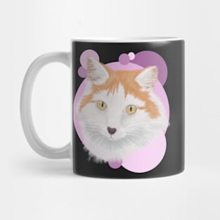 Ginger Cat- Pink Bubbles Mug